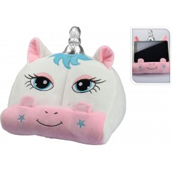 Turētājs plīša UNICORN - grāmatai/planšetei/telefonam Turētājs plīša UNICORN - grāmatai/planšetei/telefonam