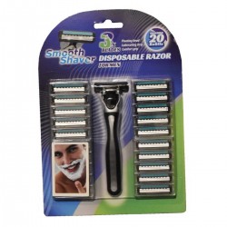 Skūvekļi vīriešu, 21gab 13,5x4,2x2,3cm Skūvekļi vīriešu, 21gab 13,5x4,2x2,3cm