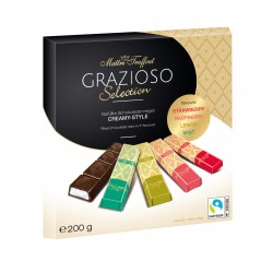 Шоколадные дольки GRAZIOSO 200г - сливочный Шоколадные дольки GRAZIOSO 200г - сливочный
