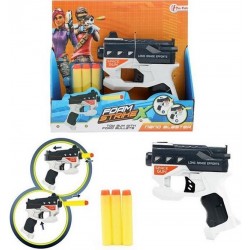 FOAM STRIKE X Gun Nano Blaster+ 3 putuplasta lodēm FOAM STRIKE X Gun Nano Blaster+ 3 putuplasta lodēm