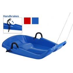 Пластиковые санки - синие/красные с тормозом 80 см