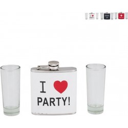 Dzērienu pudele+glāzes 2 gab Dzērienu pudele+glāzes 2 gab