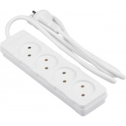 Pagarinātājs 4-vietīgs 1,5m bez zemējuma Pagarinātājs 4-vietīgs 1,5m bez zemējuma