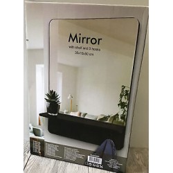 Зеркало с полкой 35х10х50 см.