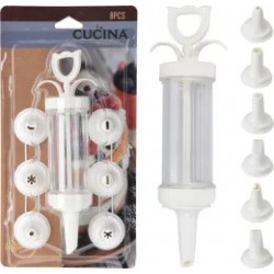 Konditorējas šļirce 7 uzgaļi Konditorējas šļirce 7 uzgaļi