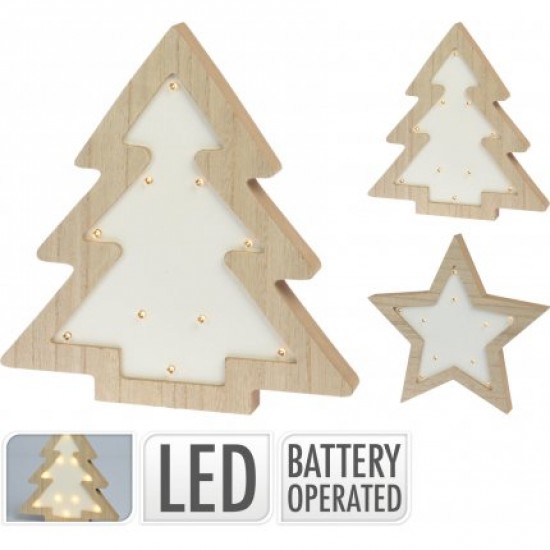 Декоративная деревянная ель LED NY