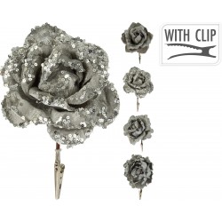 Декоративный цветок NY - СЕРЕБРО Декоративный цветок NY - СЕРЕБРО