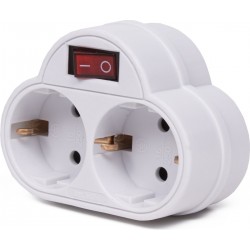 Sadalītājs 2-vietīgs ar slēdzi