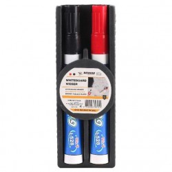 Mārkeri+ dzēšamais sūklis baltām tafelēm