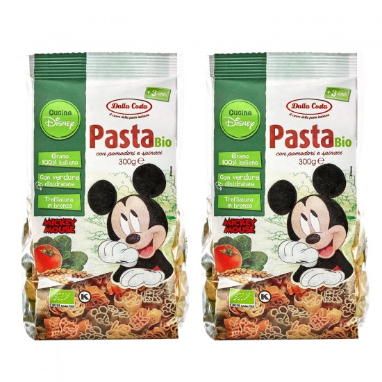 Паста пшеничная манная с томатами и шпинатом МИККИ, 300г