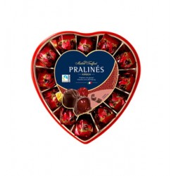 Конфеты MAITRE TRUFFOUT Pralines, HEART, 140g из темного шоколада с начинкой из вишни Конфеты MAITRE TRUFFOUT Pralines, HEART, 140g из темного шоколада с начинкой из вишни