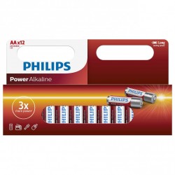 Baterijas PHILIPS Power Alkaline AA 12 gb