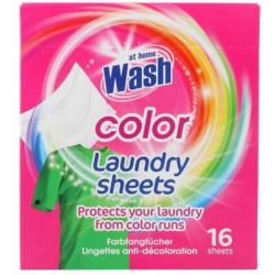 Абсорбирующие салфетки для цветного белья AT HOME, 16 шт. Абсорбирующие салфетки для цветного белья AT HOME, 16 шт.