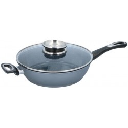 Panna ALPINA 28cm - ar vāku un garo rokturi Panna ALPINA 28cm - ar vāku un garo rokturi