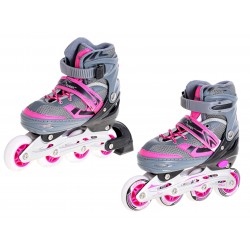 Skrituļslidas "Street Rider" pink/grey (35-38) Skrituļslidas "Street Rider" pink/grey (35-38)