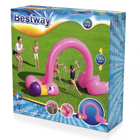 Ūdens rotaļu atrakcija BESTWAY BABY FLAMINGO, 340X110X192 CM