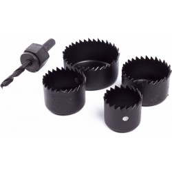 Caurumu zāģa uzgalis ar turētāju