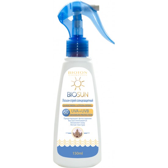 BIOTON Saules aizsardzības sprejs 150ml, 60 SPF BIOTON Saules aizsardzības sprejs 150ml, 60 SPF