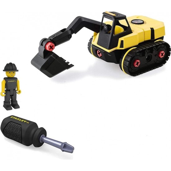 Игрушечный экскаватор DIY  "STANLEY Jr." 27,8x14,2x14,1 см