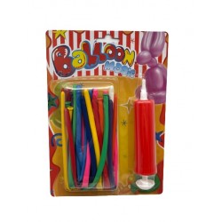 Piepūšamie baloni figūru veidošanai 20 gab - ar pumpi