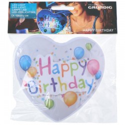 Gaismeklis LED HAPPY BIRTHDAY 12x4x12cm Gaismeklis LED HAPPY BIRTHDAY 12x4x12cm