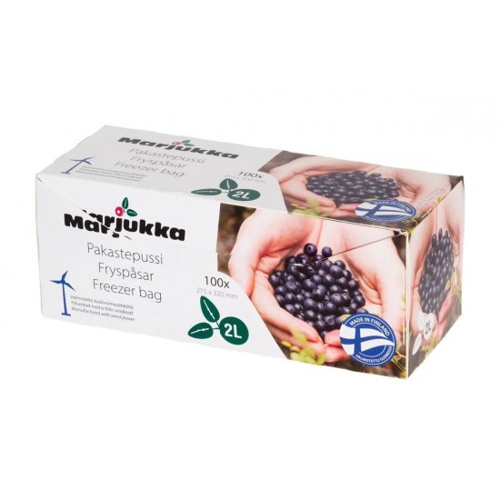 Пакеты для заморозки продуктов MARJUKKA 2л, 100 шт.