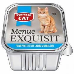 Perfecto Cat pastēte kaķiem 100g - ar lasi Perfecto Cat pastēte kaķiem 100g - ar lasi