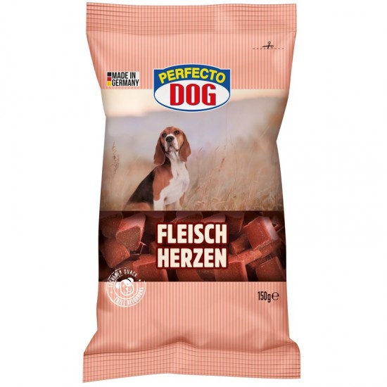 Perfecto Dog papildbarība pieaugušiem suņiem, sirds formas 150g Perfecto Dog papildbarība pieaugušiem suņiem, sirds formas 150g