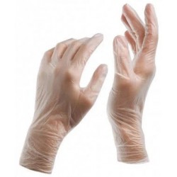 Vienreizlietojamie vinila cimdi L 100 gab. - ar pūderi