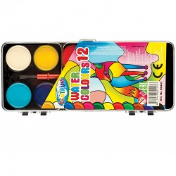 Akvareļu krāsas 12kr.x20mm "Art" Akvareļu krāsas 12kr.x20mm "Art"