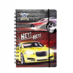 Блокнот в линеечку - 3D суперкар