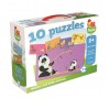 Пазл для малышей JUMBO 10шт, 17х9 см