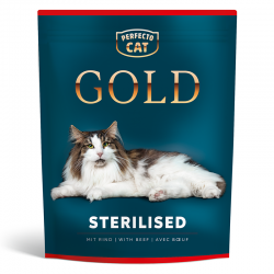 Sausā barība ar liellopu gaļu, PERFECTO CAT, 800g,- sterilizētiem kaķiem Sausā barība ar liellopu gaļu, PERFECTO CAT, 800g,- sterilizētiem kaķiem
