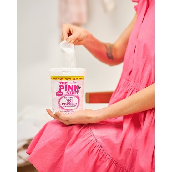 THE PINK STUFF veļas pulveris traipu tīrīšanai 1kg - baltai veļai