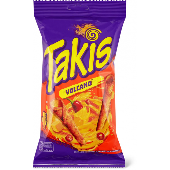 Чипсы кукурузные со вкусом сыра и перца чили TAKIS Volcano 100гр