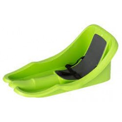 Санки со спинкой - ATOM MONSTER GREEN пластик