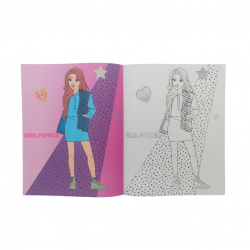 Krāsojamā grāmata GLAM GIRL Krāsojamā grāmata GLAM GIRL