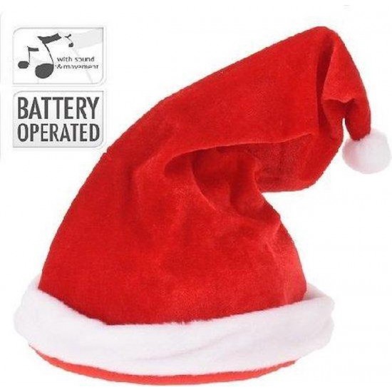 Ziemassvētku cepure 45cm - ar skaņu un gaismu