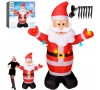 LED Piepūšama figura SANTA NY 190CM - ar gaismu