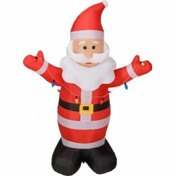 LED Piepūšama figura SANTA NY 190CM - ar gaismu LED Piepūšama figura SANTA NY 190CM - ar gaismu