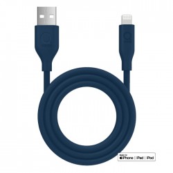 Lādēšanas vads QWARE 1m – USB A / USB LIGHTNING zils Lādēšanas vads QWARE 1m – USB A / USB LIGHTNING zils
