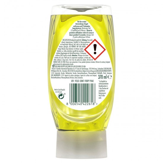 Trauku mazgāšanas līdzeklis FAIRY 370ml - Max Power Lemon