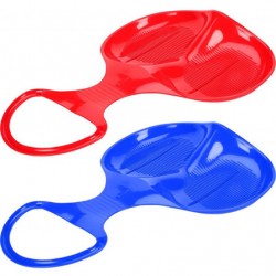 Санки ледянки - с ручкой синий/красный 52см