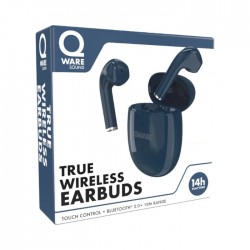 Bezvadu austiņas, QWARE,- zilas
