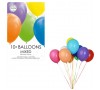 Gaisa balonu komplekts, dažādas krāsās -10 gab