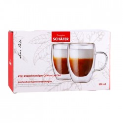 Stikla krūžu komplekts, SCHAFER LATE,- 2gb Stikla krūžu komplekts, SCHAFER LATE,- 2gb