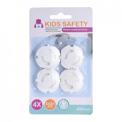 Aizsardzības aizbažņi rozetēm,- 4 gab