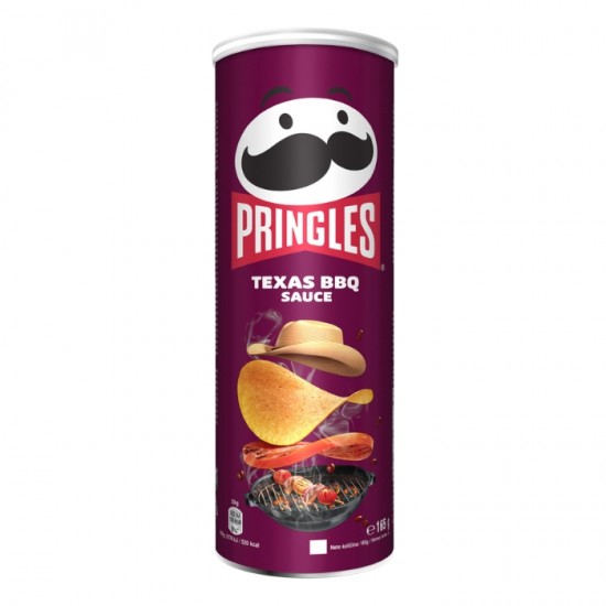 Sāļais našķis kartupeļu, PRINGLES, Texas BBQ,- 165g