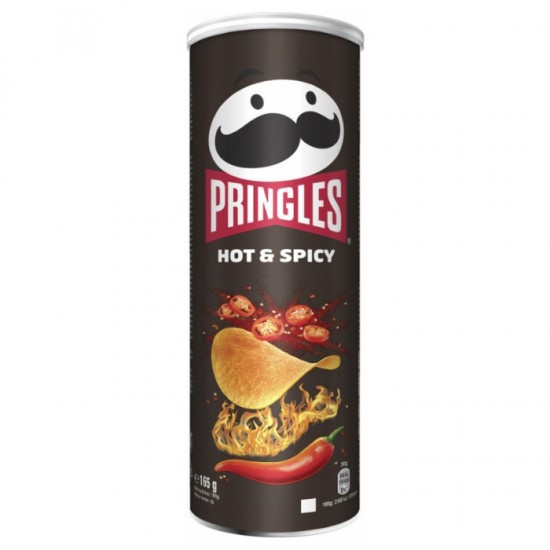 Sāļais našķis kartupeļu,PRINGLES, Hot&Spicy,- 165g