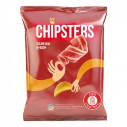 Kartupeļu čipsi, CHIPSTERS, bekons,- 70g Kartupeļu čipsi, CHIPSTERS, bekons,- 70g